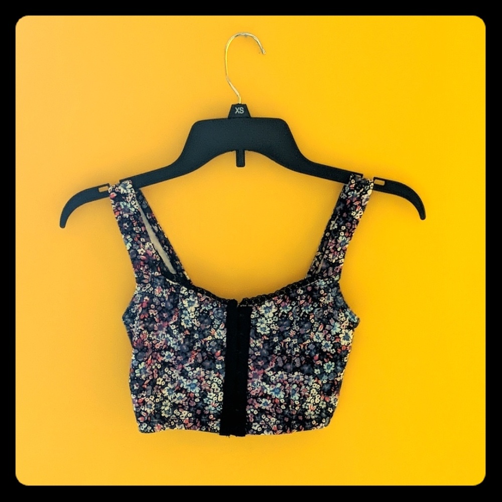 Floral corset top